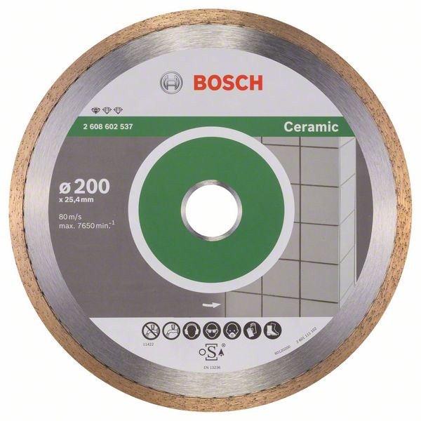 Алмазный диск BOSCH 200-25,4 круг Ceramic