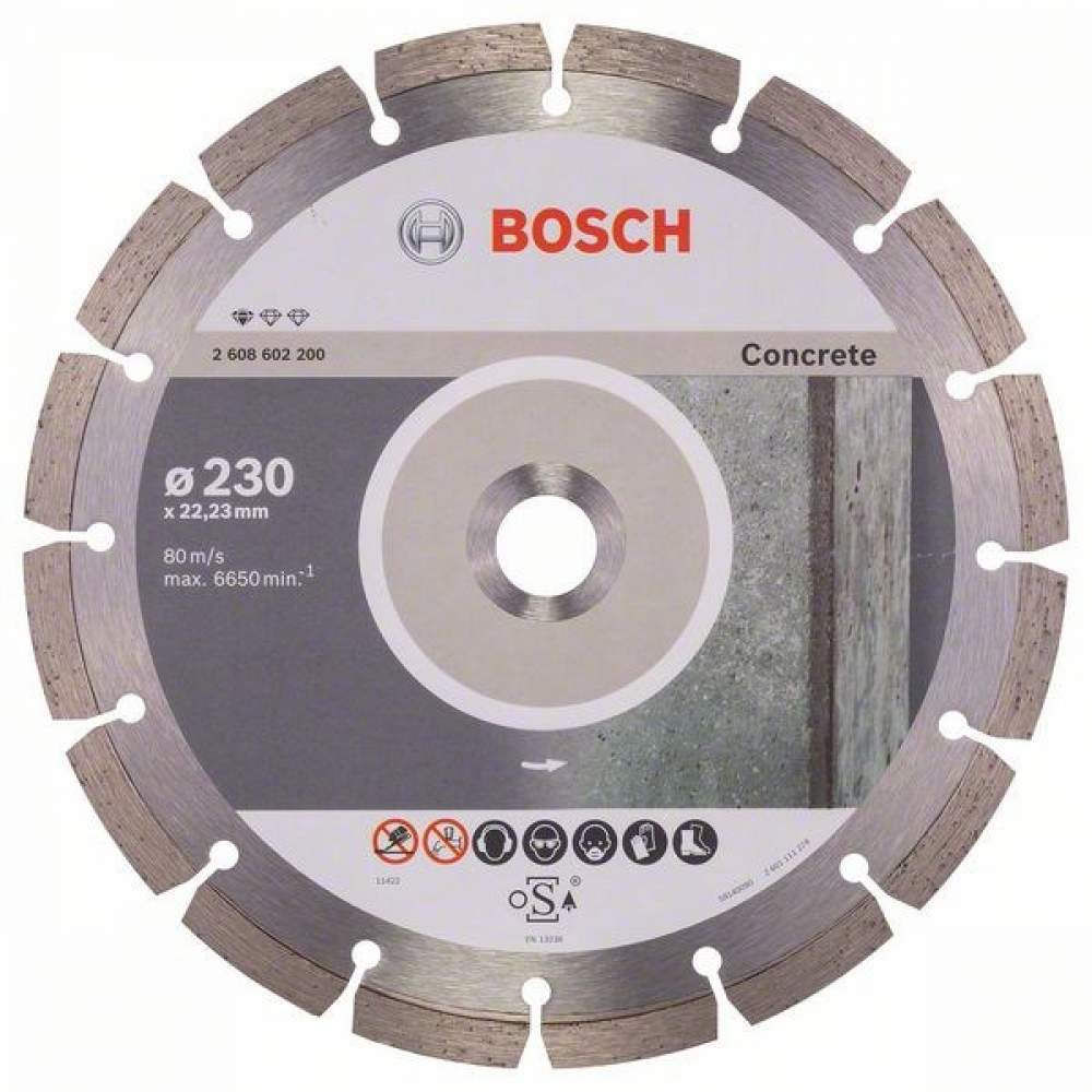 Алмазный диск BOSCH 230-22,23 круг Concrete