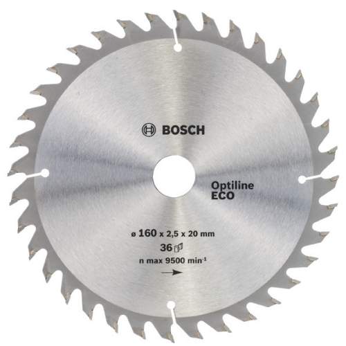 Пильный диск BOSCH 160x20/16x36OptilineECO