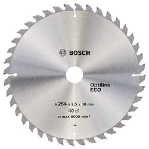 Пильный диск BOSCH 254x30x40T  ECO WO