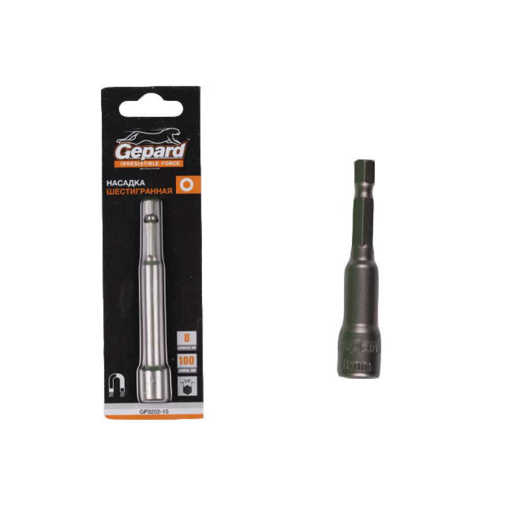 Насадка шестигранная магнитная 7х65мм GEPARD (GP3201-65)