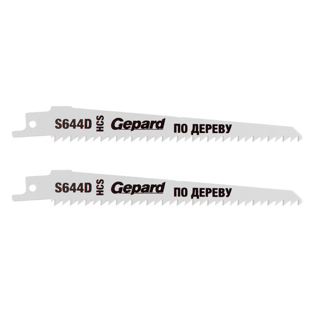 Пилки для сабельной пилы S 644D по дереву 2шт. GEPARD (GP0643-22)