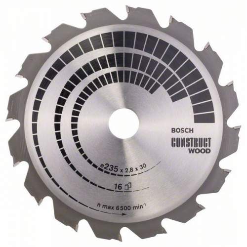 Пильный диск BOSCH 235-30(25) Construct Wicod 16 зуб