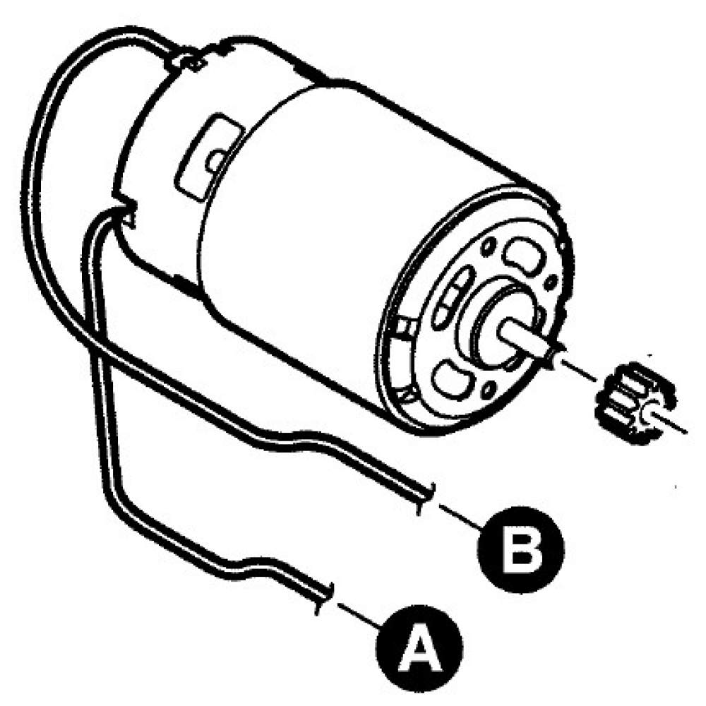 Запасная часть BOSCH Двигатель 12В GSR12-2 (2609120621) (2609120259)