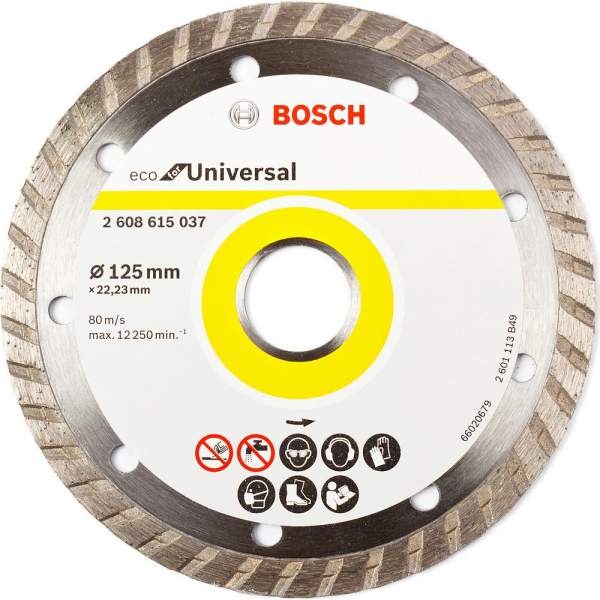 Алмазный диск BOSCH 125x2.4x22.23 ECO Universal Turbo