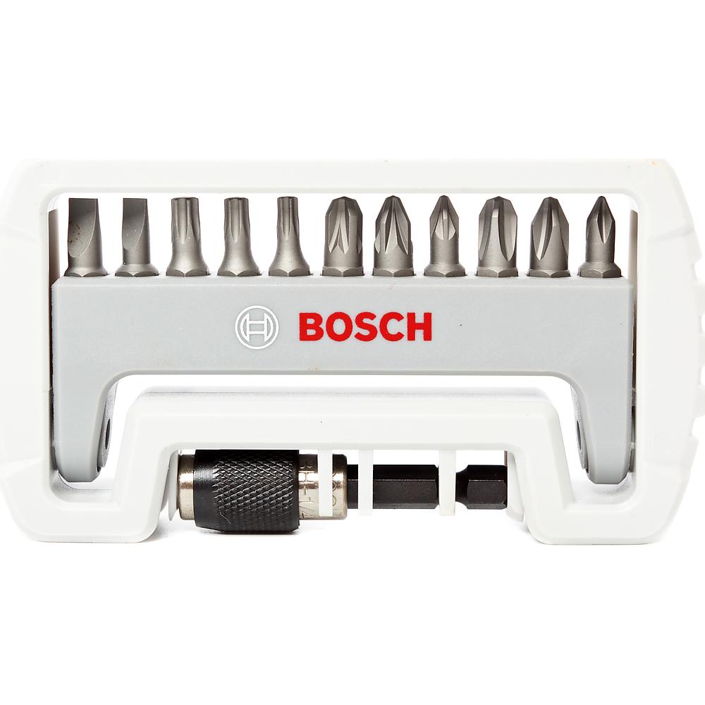 Набор бит BOSCH 12 шт PH,PZ1,T,S+быстросмен держ