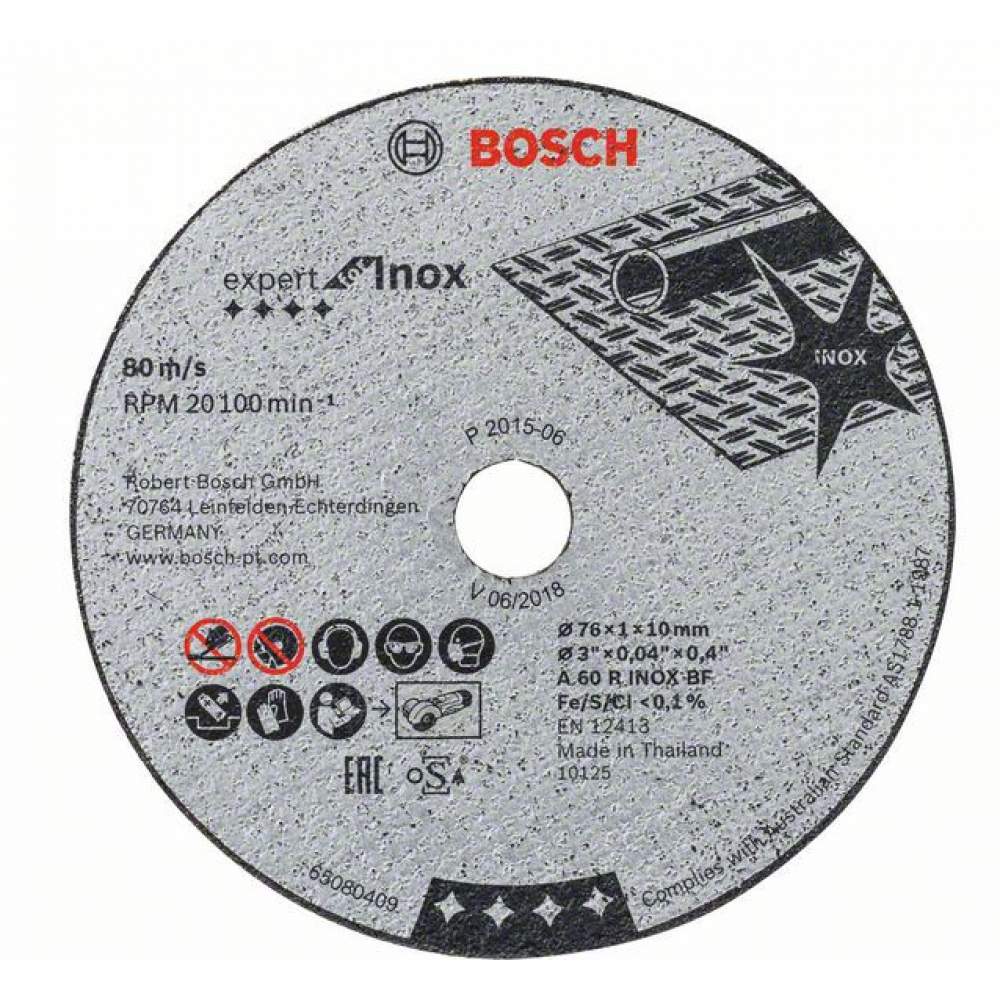 Отрезной круг BOSCH 76x1x10 mm Expert for Inox 5шт.