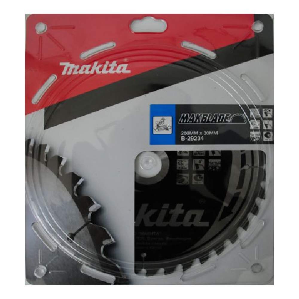 Пильный диск MAKITA 260x30/15,88x2,3x40T дерево