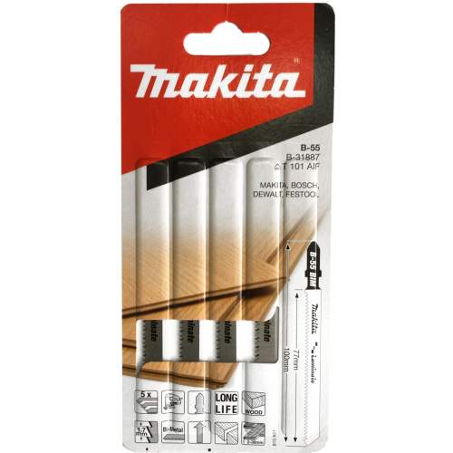 MAKITA Пилки для лобзика 100мм 5шт.