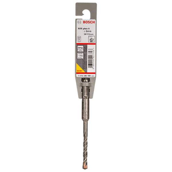SDS Plus-5, 6x50x115 сверло-бур по бетону [Сверло SDS-Plus BOSCH SDS Plus-5, 6x50x115 -бур по бетону]