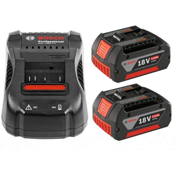 GBA 18V 5.0 Ah х 2 + GAL 1880 CV [Аккумуляторы и зарядные устройства BOSCH GBA 18V (5,0 А/ч Li-Ion) х 2 + GAL 1880 CV]