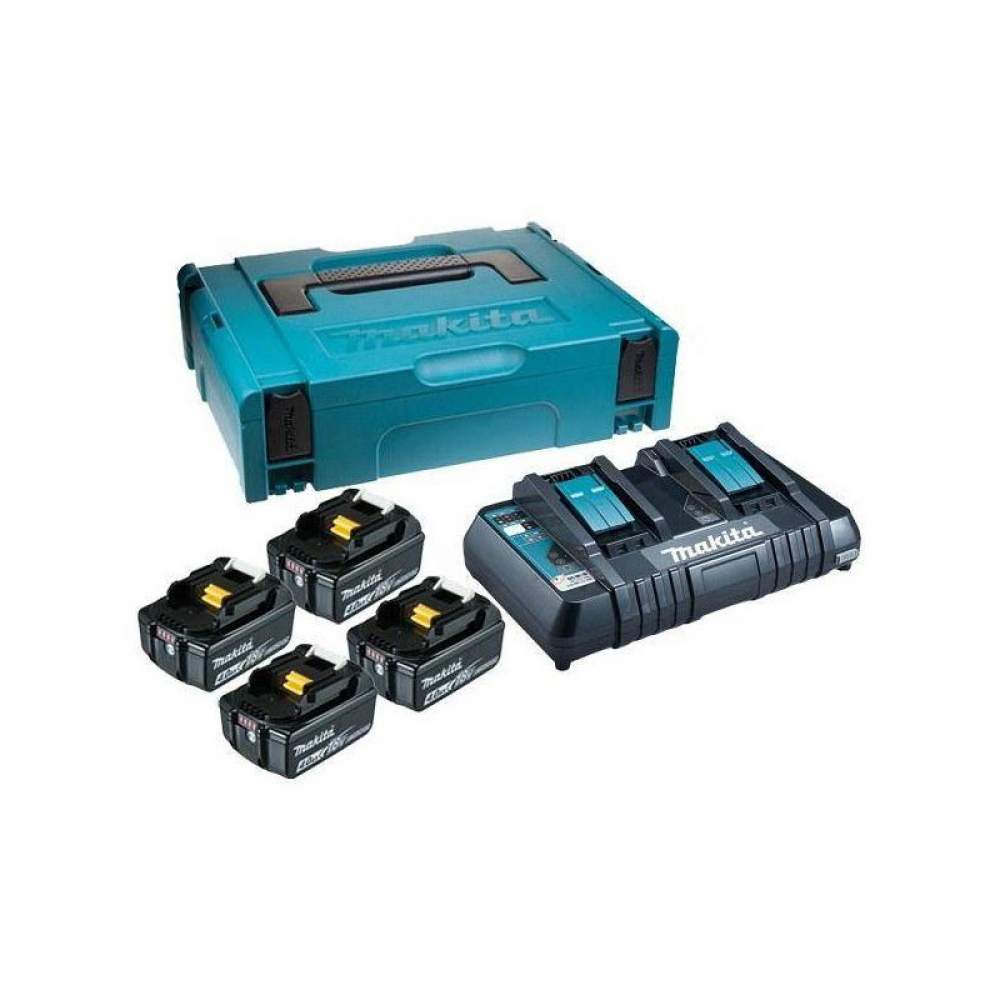 Аккумуляторы и зарядные устройства MAKITA BL 1840 B (4*4.0 Ah, DC 18 RD, MAKPAC-2)