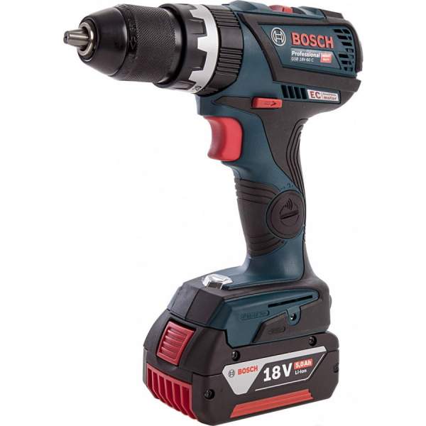 GSB 18V-60 C (2*5.0 Ah, case) [Дрель- шуруповерт аккумуляторный BOSCH]