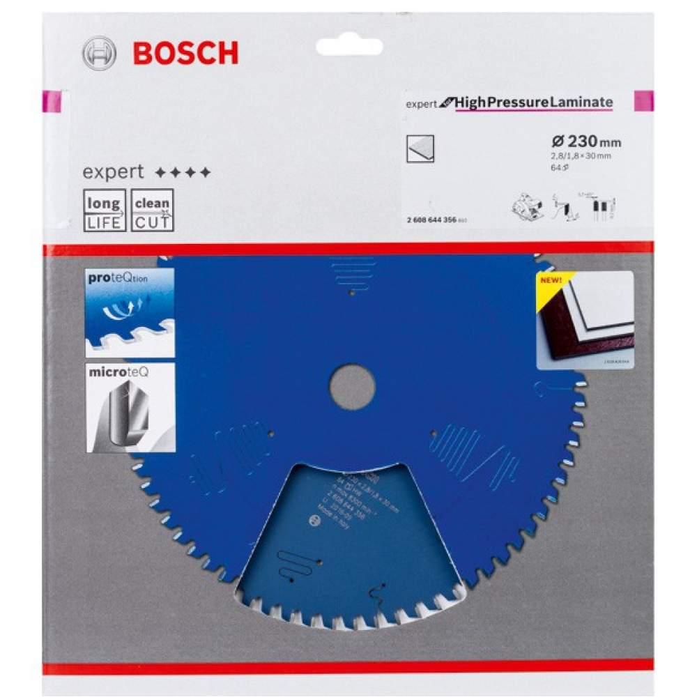 Пильный диск BOSCH Expert for High Pressure Laminate 230x30x2.8/1.8x64 T