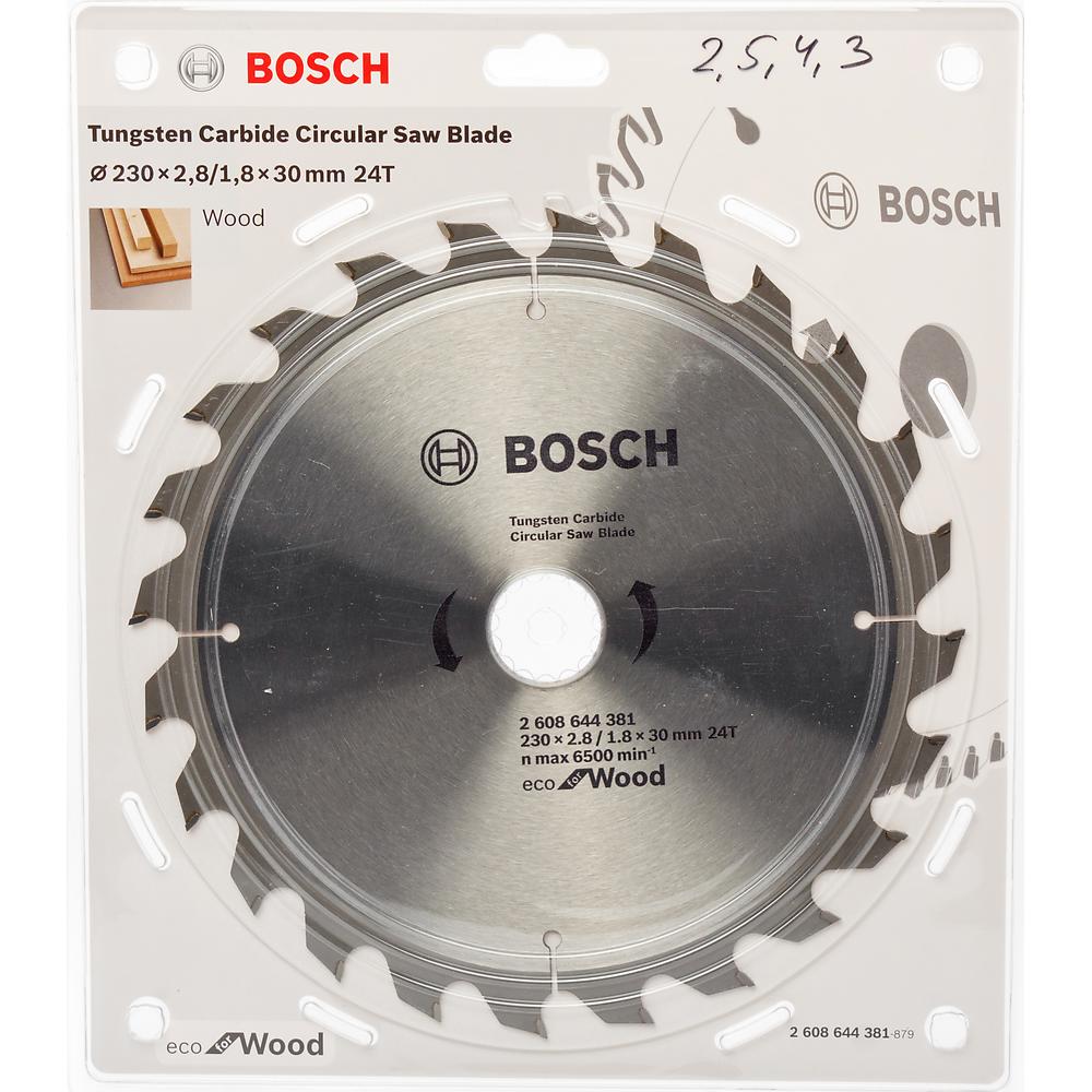 Пильный диск BOSCH 230x30x24T  ECO WO