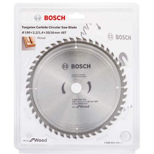 Пильный диск BOSCH 190x20x48T  ECO WO
