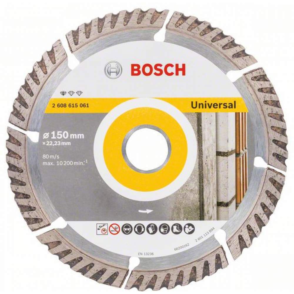 Алмазный диск BOSCH 150-22,23 круг сегментный по бетону Stf Universal
