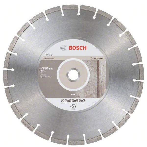 Алмазный диск BOSCH Standard for Concrete350-25.4