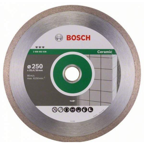 Алмазный диск BOSCH Best for Ceramic250-30/25,4