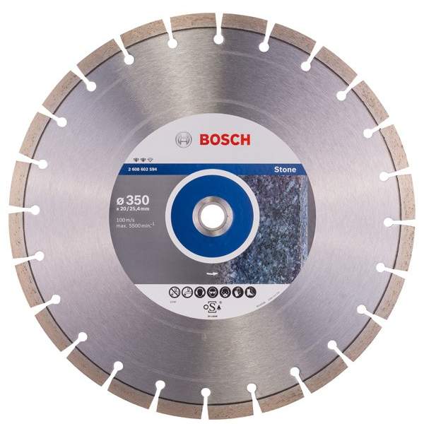 Алмазный диск BOSCH Expert for Stone350-20/25,4
