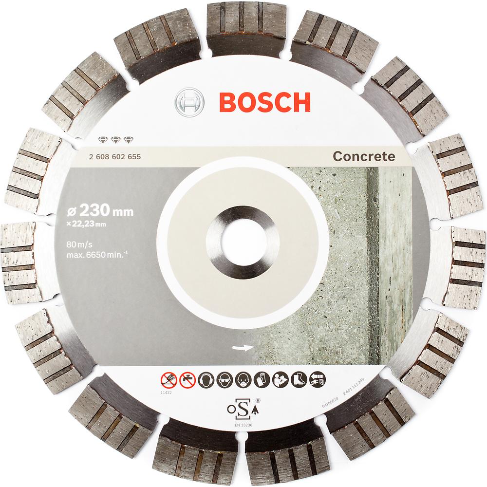 Алмазный диск BOSCH 230-22,23 Best for Concrete