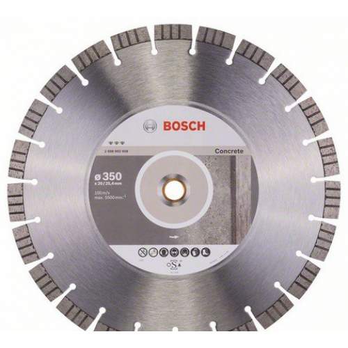 Алмазный диск BOSCH 350-20/25,4 круг сегментный по бетону Best for Concrete