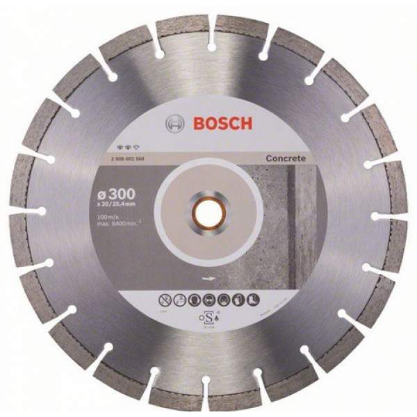 Алмазный диск BOSCH Expert for Concrete300-20/25,4