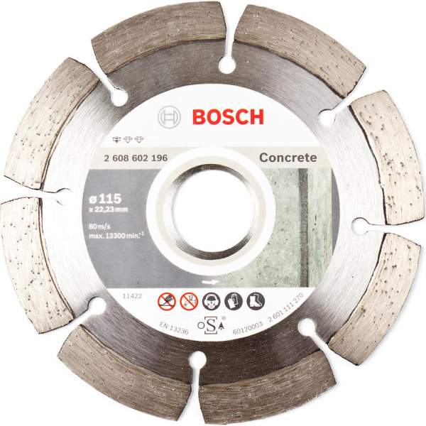 115-22,23 алмазный круг сегментный по бетону  Standard for Concrete [Алмазный диск BOSCH 115-22,23 круг сегментный по бетону Standard for Concrete]
