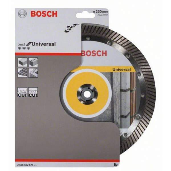 Алмазный диск BOSCH Best for Universal Turbo 230-22,23