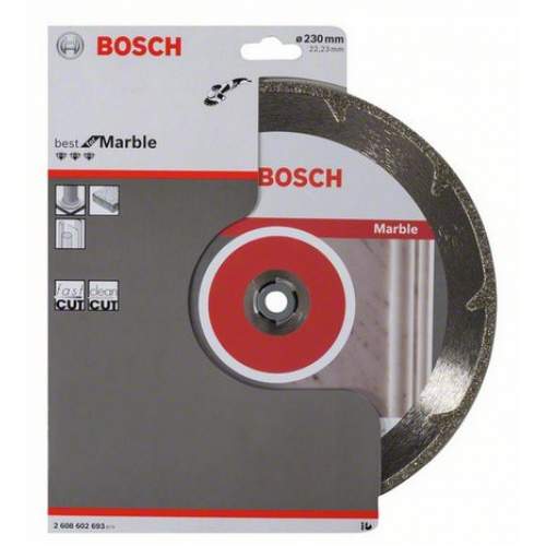 Алмазный диск BOSCH 230-22,23 круг сплошной по кирпичу Best for Marble