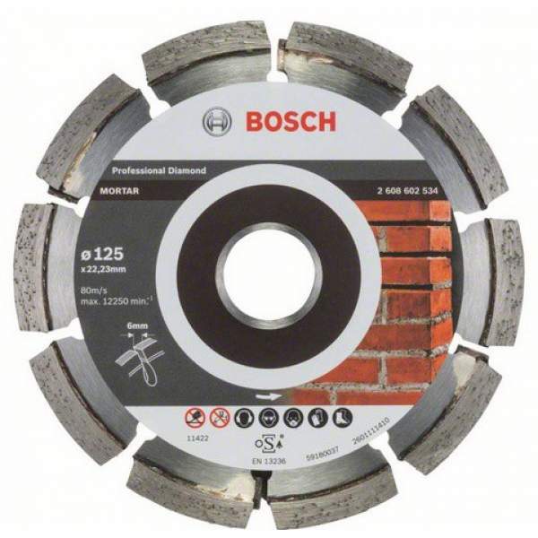Алмазный диск BOSCH 125x6.0x22.23 Best Mortar