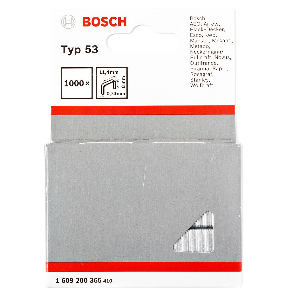 Скобы и штифты BOSCH 8ММ ТИП 53 1000 шт.