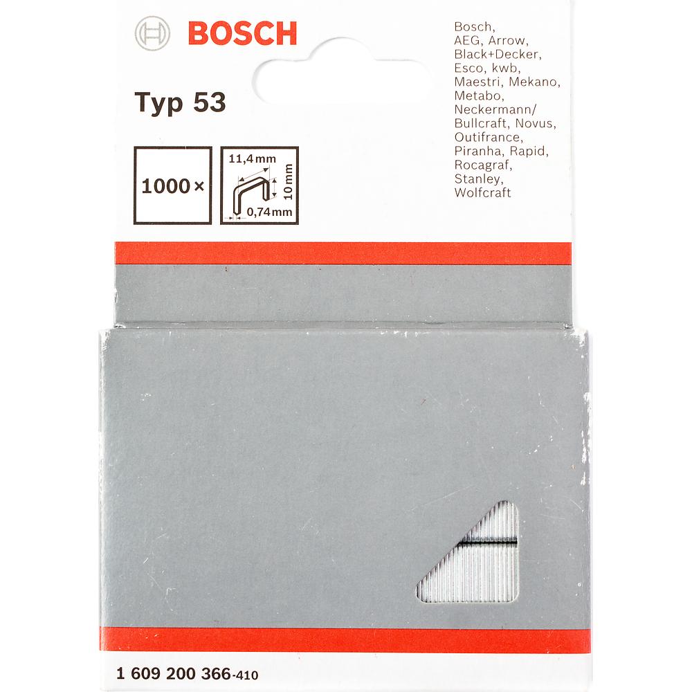 Скобы и штифты BOSCH 10ММ ТИП 53 1000 шт.