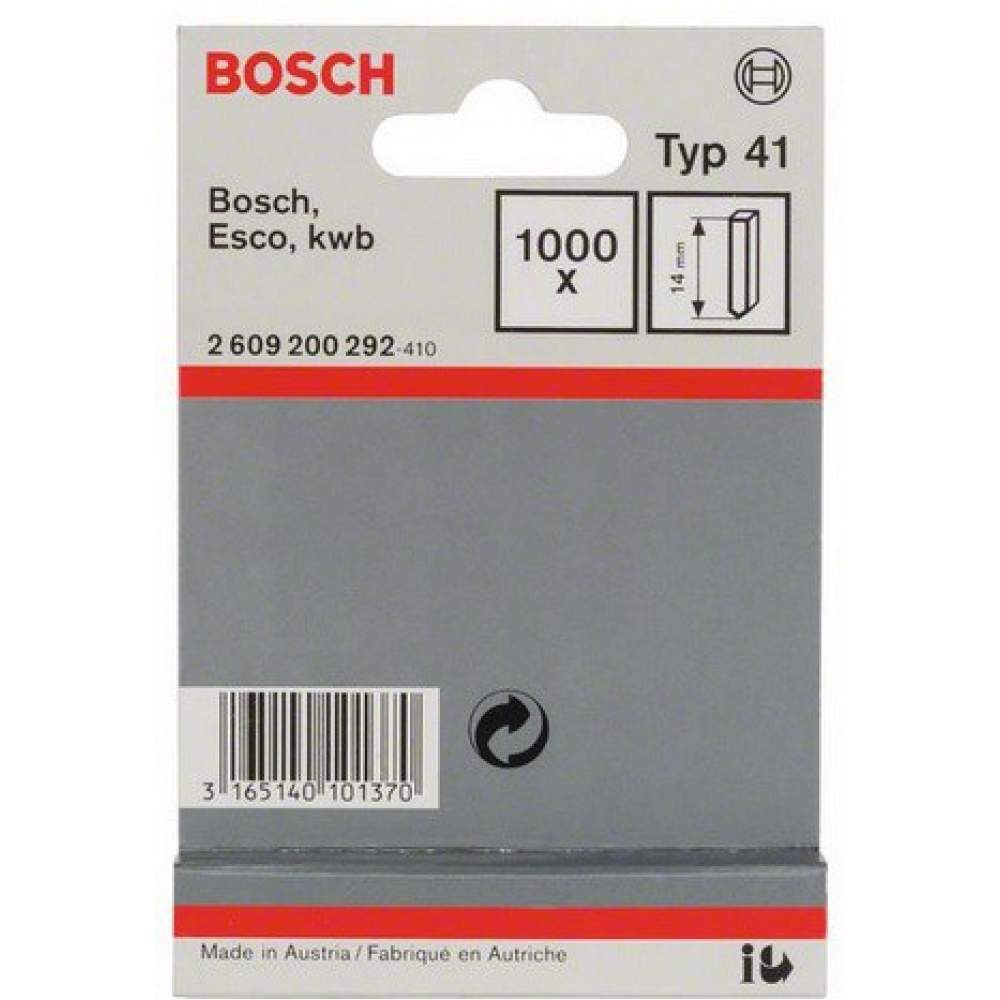 Скобы и штифты BOSCH 14 MM T41 ДЛЯ HT 14 1000 шт.