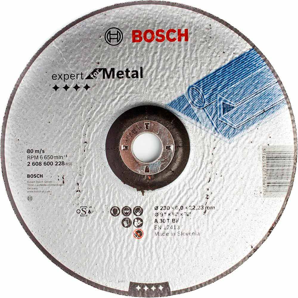 Обдирочный круг BOSCH МЕТАЛЛ 230Х6 ММ