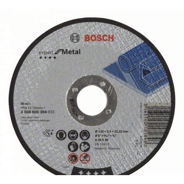 Отрезной круг BOSCH 125x2.5х22мм  Expert for metal