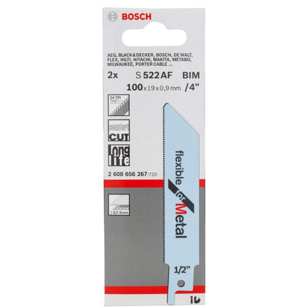 Пилка сабельная BOSCH S 522 AF 2 шт.