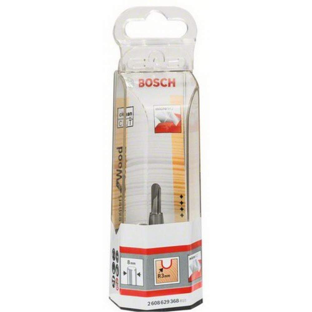 Фреза BOSCH галтельная Expert S8/R3/D6/L12,7