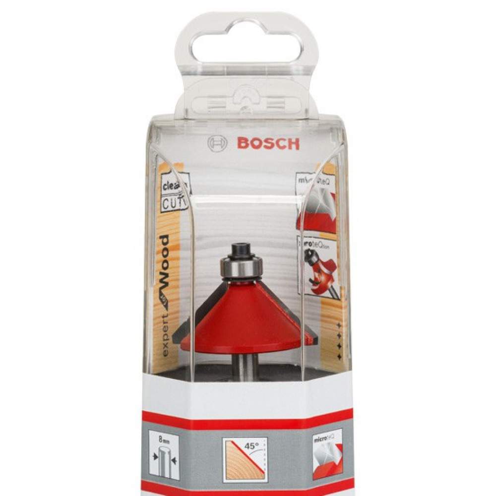 Фреза BOSCH фасочная Expert S8/D44/L18,5/45°