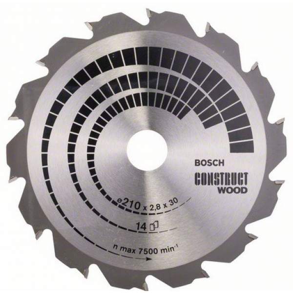 Пильный диск BOSCH 210X30 14 CONSTRUCТ