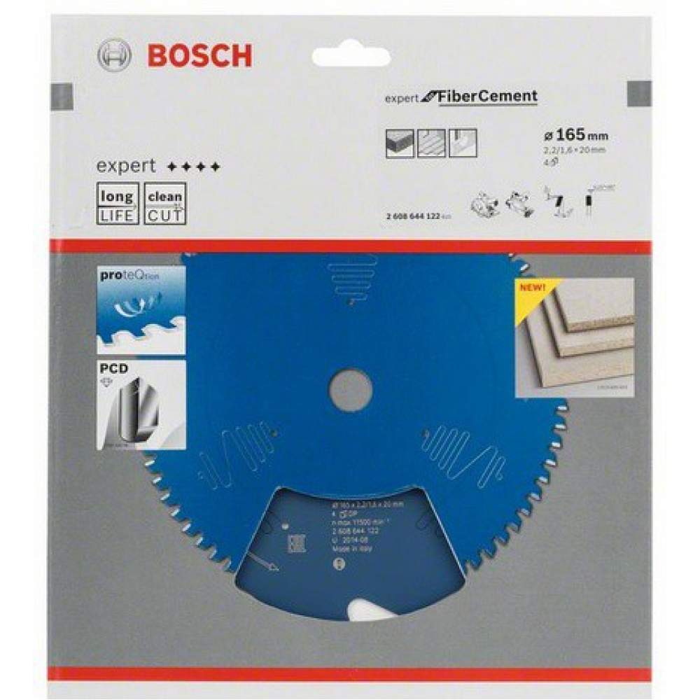 Пильный диск BOSCH Expert for FiberCement 165x20x2.2/1.6x4T