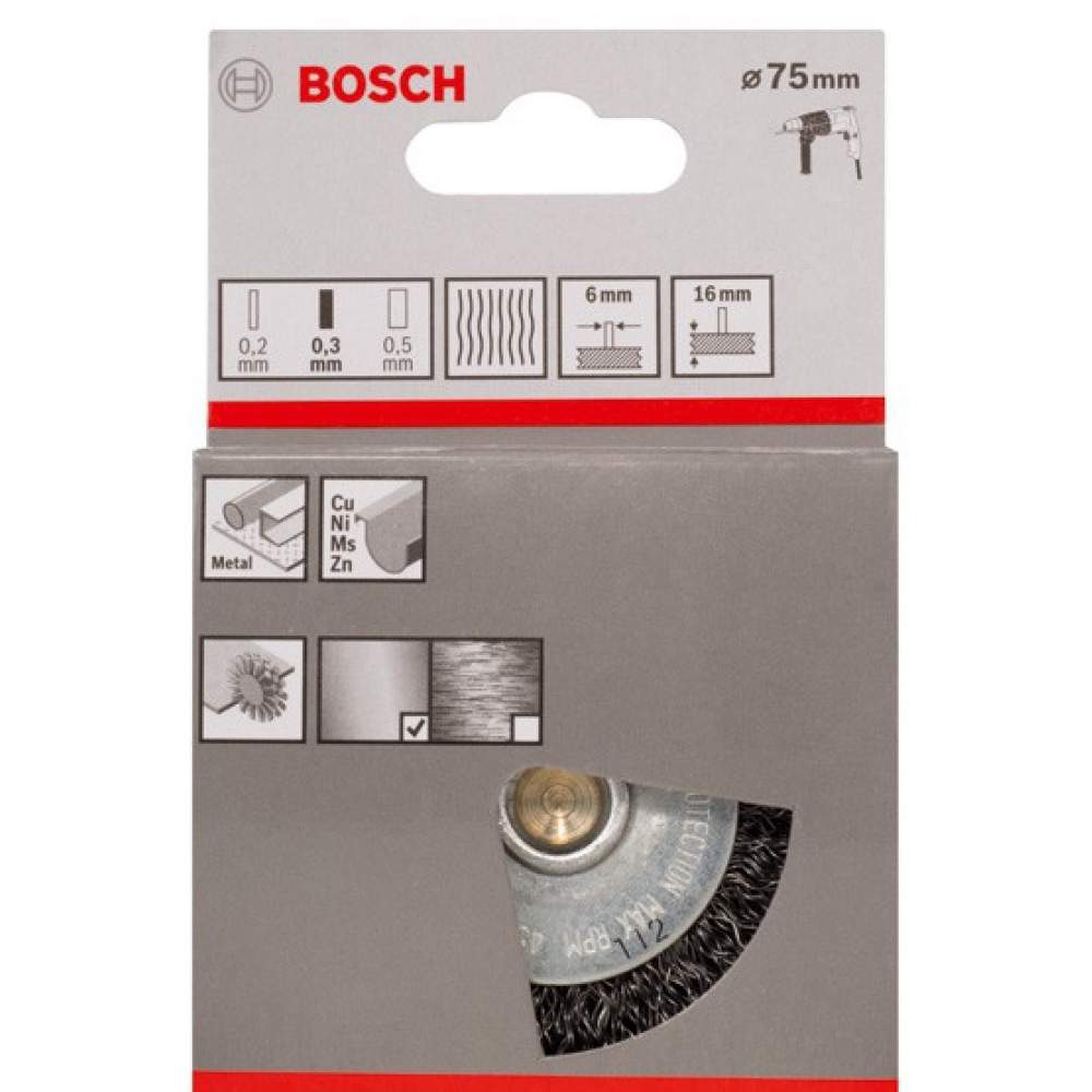 Щетка BOSCH ДИСКОВАЯ 0.3 Х 75ММ