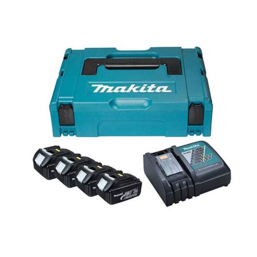 Аккумуляторы и зарядные устройства MAKITA BL 1850 B (4*5.0 Ah, DC 18 RD, MAKPAC-2)