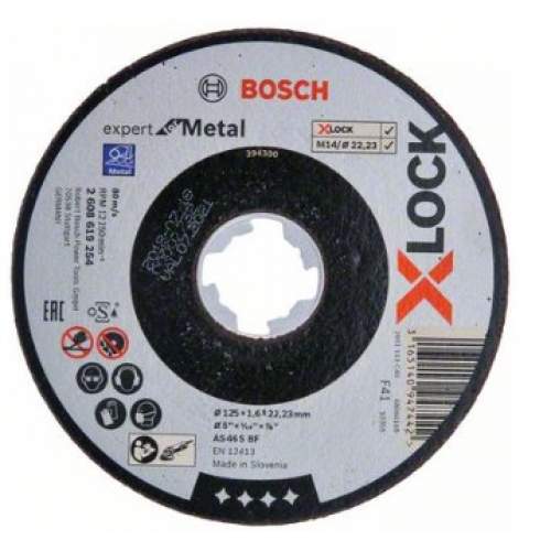 BOSCH X-LOCK Отрезной диск Expert for Metal 125x1.6x22.23 мм