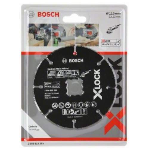 BOSCH X-LOCK Отрезной круг по дереву 115x1x22.23 мм