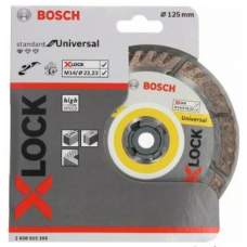Оснастка X-LOCK BOSCH 125-22,23x1,6x10 мм алмазный круг сегментный по бетону Standard for Universal