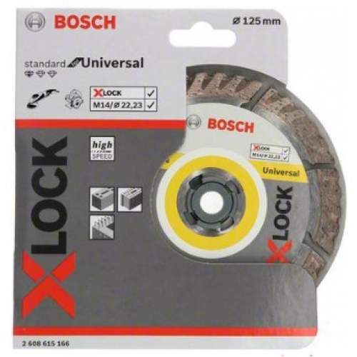 Оснастка X-LOCK BOSCH 125-22,23x1,6x10 мм алмазный круг Standard for Universal