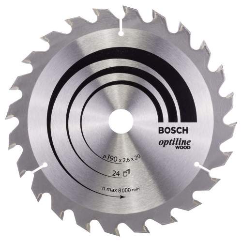 Пильный диск BOSCH 190x20x24  OPTILINE