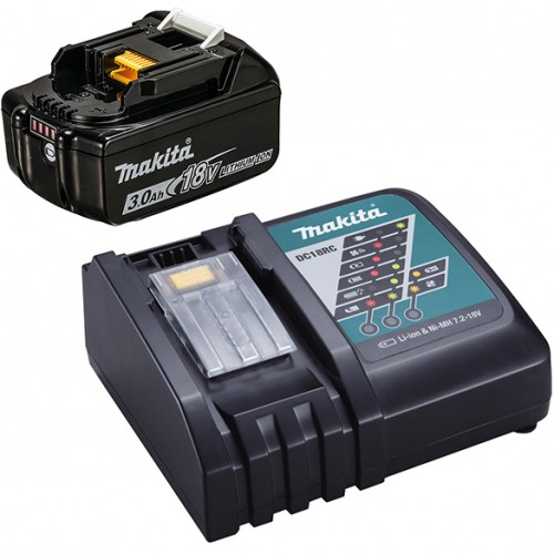 Аккумуляторы и зарядные устройства MAKITA BL1830B 1 шт + DC18RC