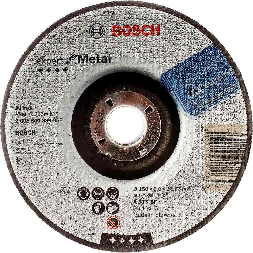 Обдирочный круг BOSCH 150х6.0х22мм  Standart fof metal